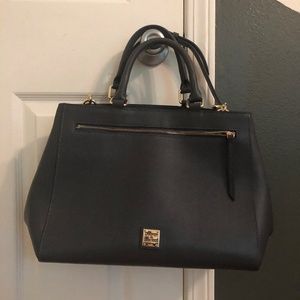 Dooney and Bourke Saffiano Zip Satchel with Dustbag